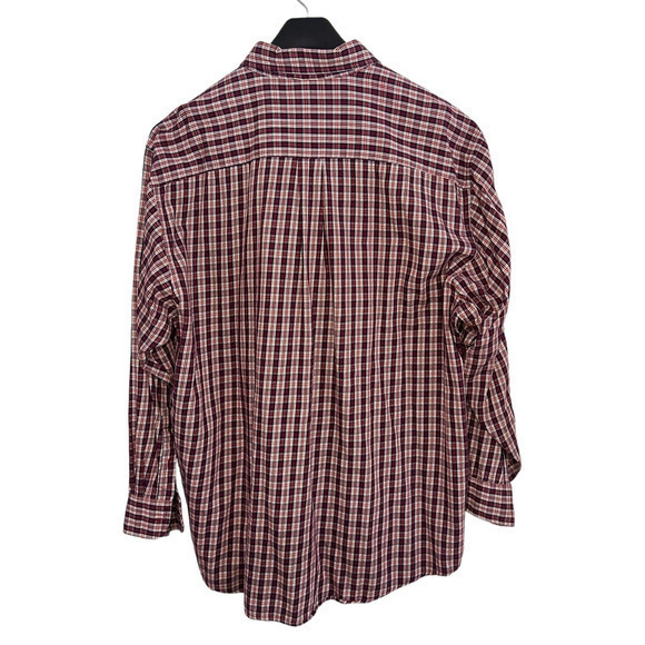 Brooks Brothers Sport Shirt Mens XL Red Cotton Button Down Collar Light Flannel - Picture 2 of 5